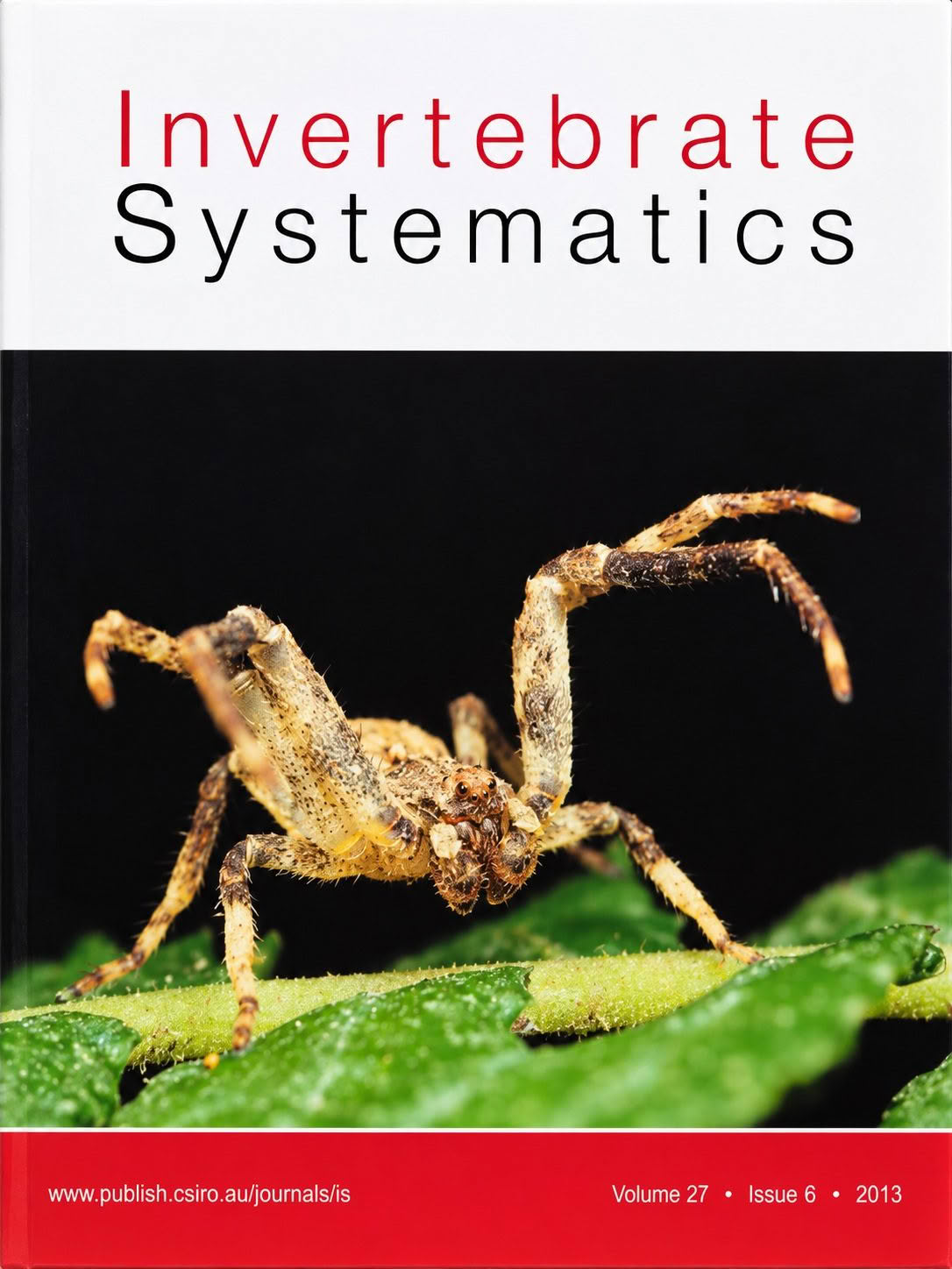 Invertebrate Systematics Volume 27 Issue 6 2013 cover