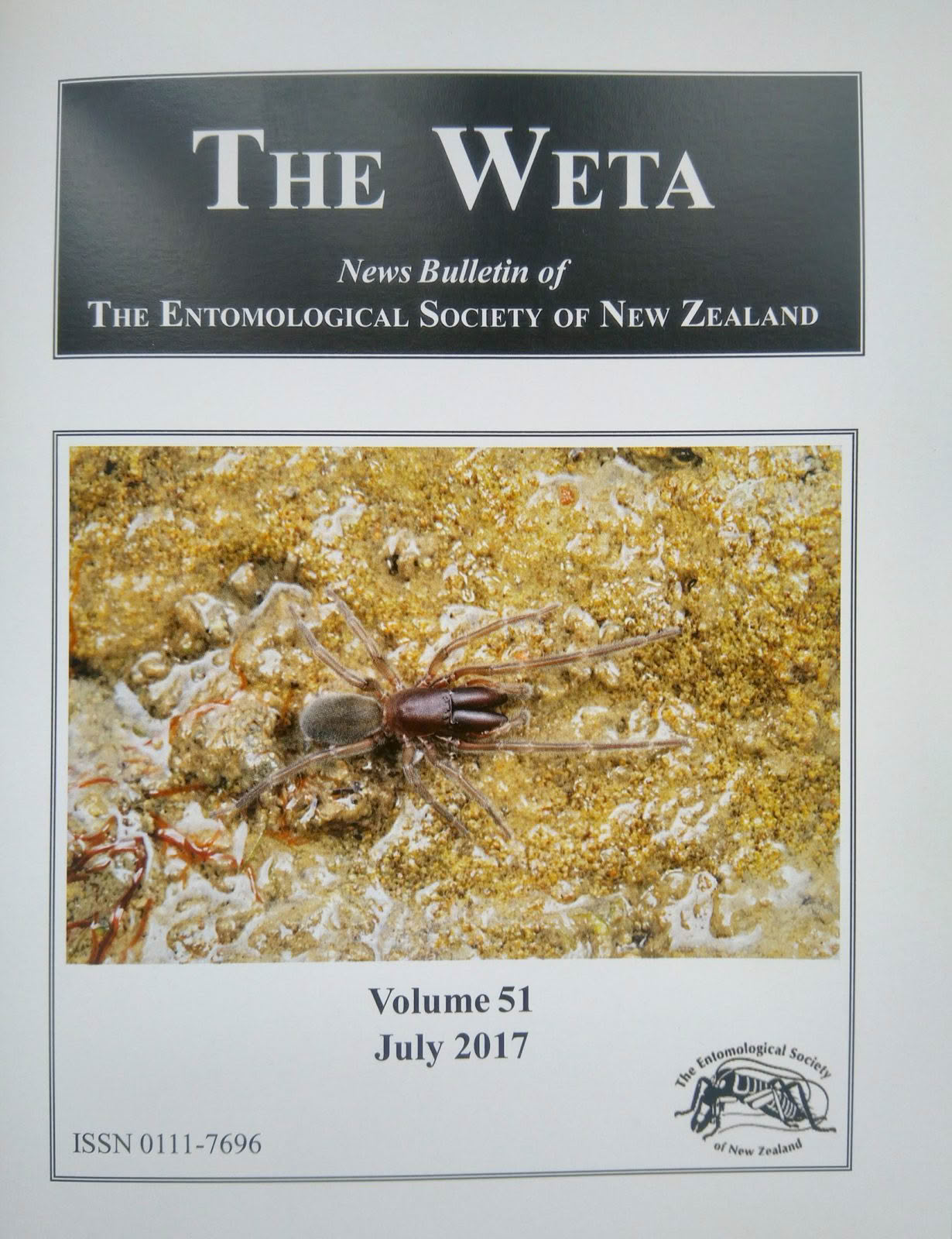 The Wētā Volume 51 July 2017 cover featuring Desis marina photography