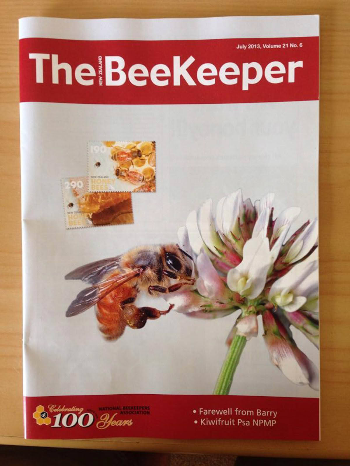 The New Zealand Beekeeper July 2013 cover
